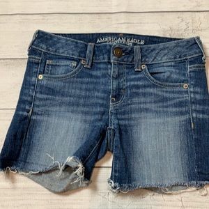 American Eagle denim shorts size 0